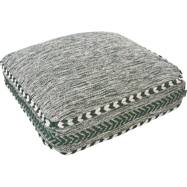 Pouf BIRCH Dunkelgrün 60 cm 60 cm