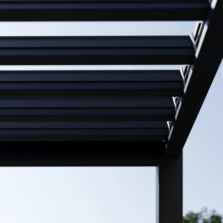 Weide 'Classic' Pergola, freistehend, Aluminium / Stahl anthrazit, 530 x 300 x 255 – Bild 12