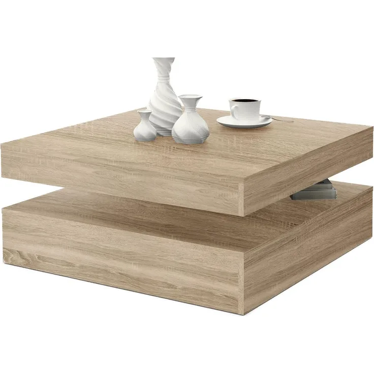 Couchtisch >Coimbra I< in Sonoma-Eiche - 93x34,3x78cm (BxHxT)