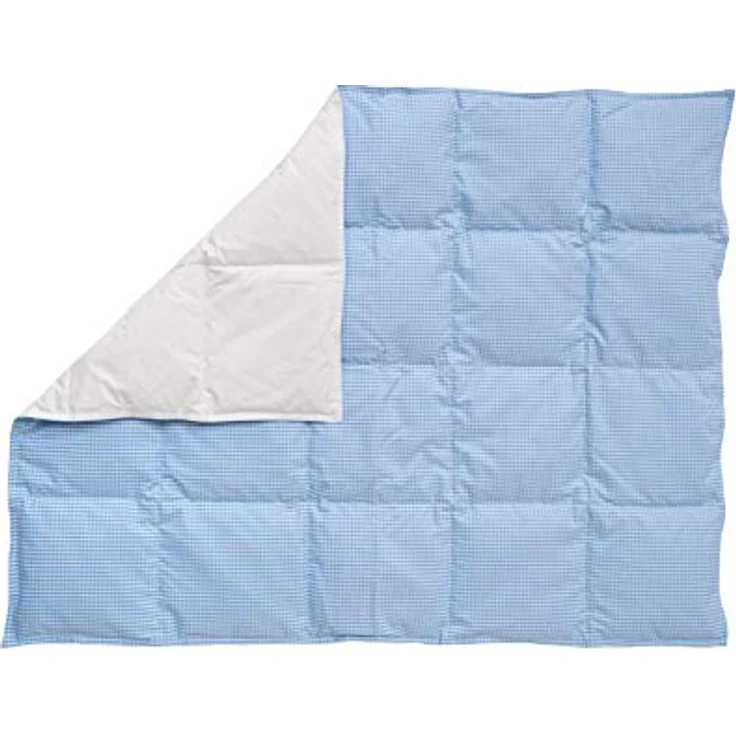Tavolinchen Baby-Daunen-Decke "TwistKaro" Babydecke, Kinderdecke, Daunendecke, Bettdecke - bleu - 100/140 – Bild 3