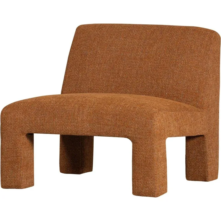 Sessel Lavid aus Webstoff, Orange