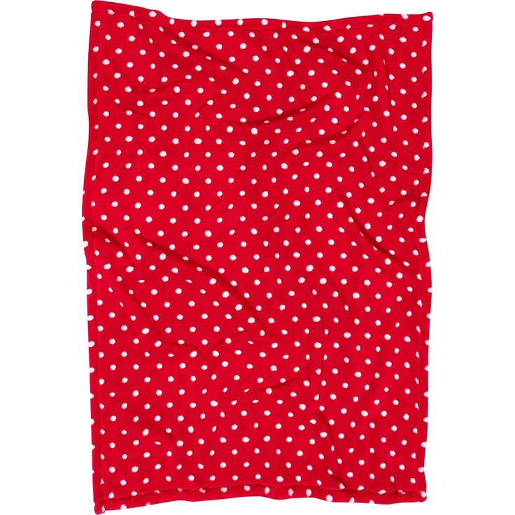 Playshoes Baby und Kinder Fleece-Decke, vielseitig nutzbare Kuscheldecke für Jungen und Mädchen, 75x100 cm, gepunktet mit Punkt-Muster – Bild 2