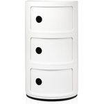 Kartell Container Componibili mit drei Fächern Weiß