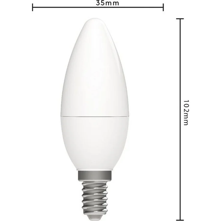 LED's light LED-Leuchtmittel 0620117 LED Kerze, E14, E14 dimmbar 5W Dim2warm Opal C35 – Bild 4