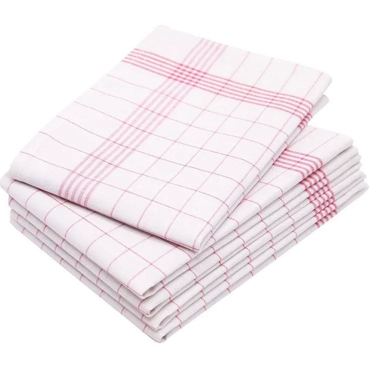 ZOLLNER Geschirrtuch, (Spar-Set, 5-tlg), 50 x 70 cm, 50% Baumwolle, 50% Leinen, vom Hotelwäschespezialisten