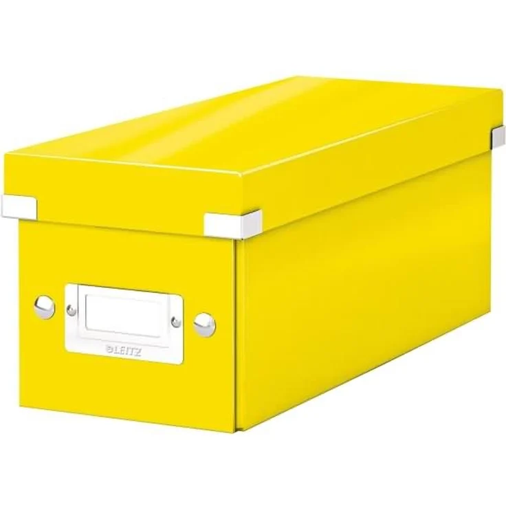 Leitz Ablagebox Click & Store Wow CD Graukarton gelb – Bild 1
