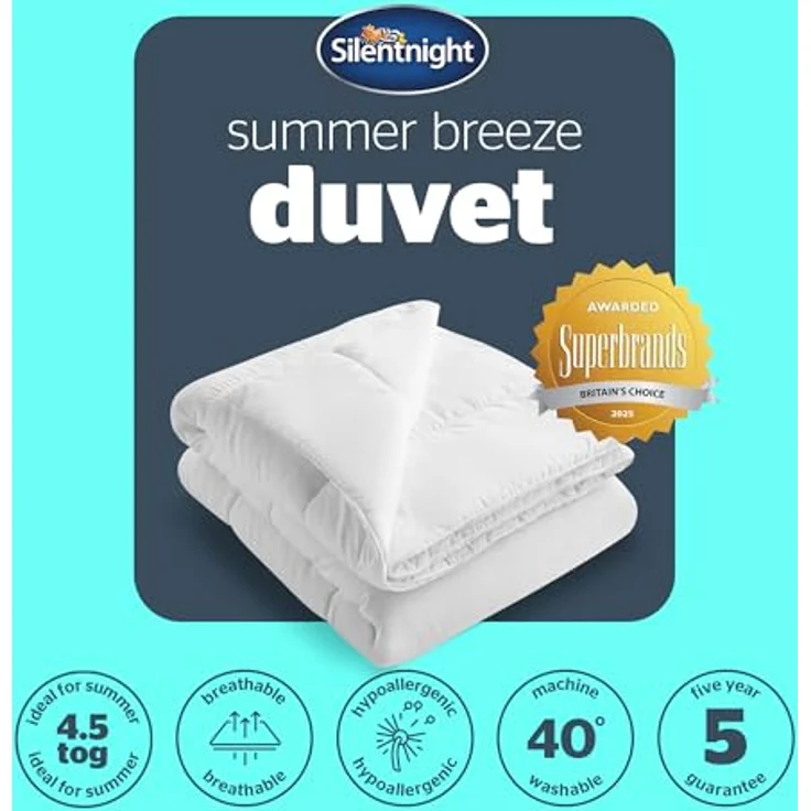 Silentnight Cooler Summer Sommerbettdecke, Tog-Wert 4,5, King Size – Bild 10