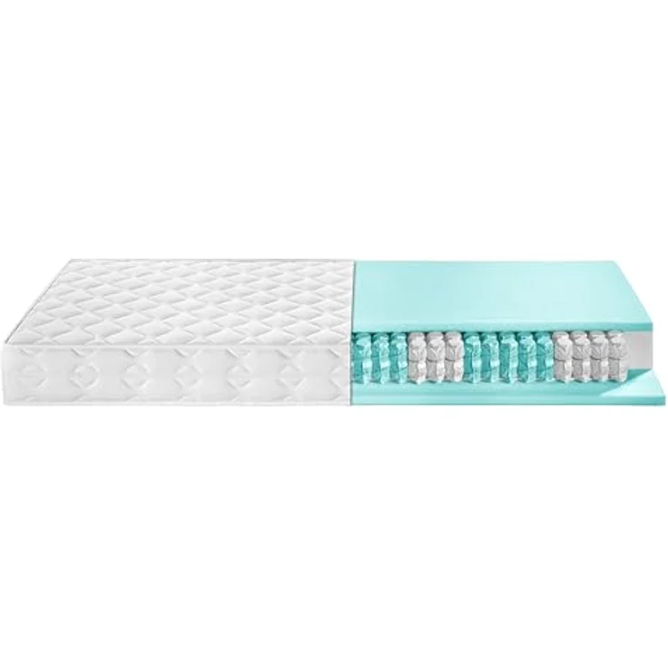 TB Furniture Dreamstar Ergo Flex Duo, Ergonomische 7-Zonen Wendematratze mit Taschenfederkern, 80 x 200 cm, H2 & H3, abnehmbarer Mikrofaserbezug – Bild 3