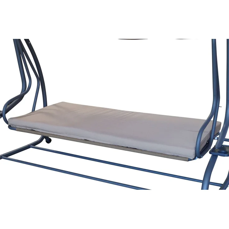 DEGAMO MIAMI Hollywoodschaukel, Stahl, beige/grau, 4-sitzer 228cm – Bild 4