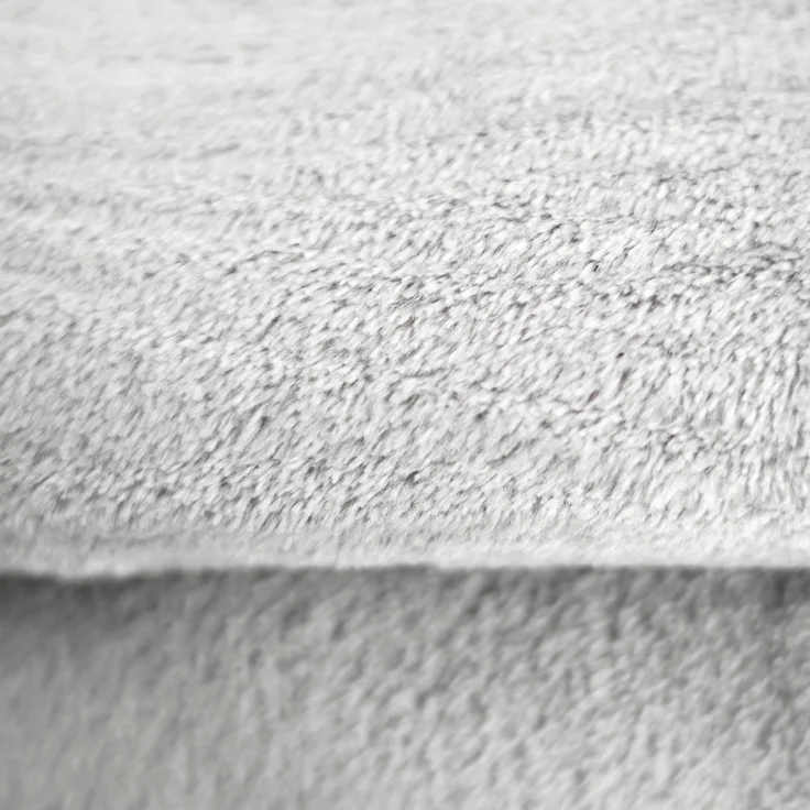 Kuschelige Decke 150x200 cm Fleecedecke Wohndecke aus Polyester Tagesdecke Grau – Bild 2
