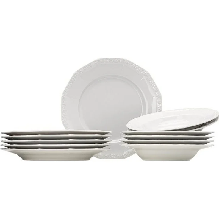 Rosenthal Geschirr-Set Maria Weiss Set 12tlg, Porzellan – Bild 2