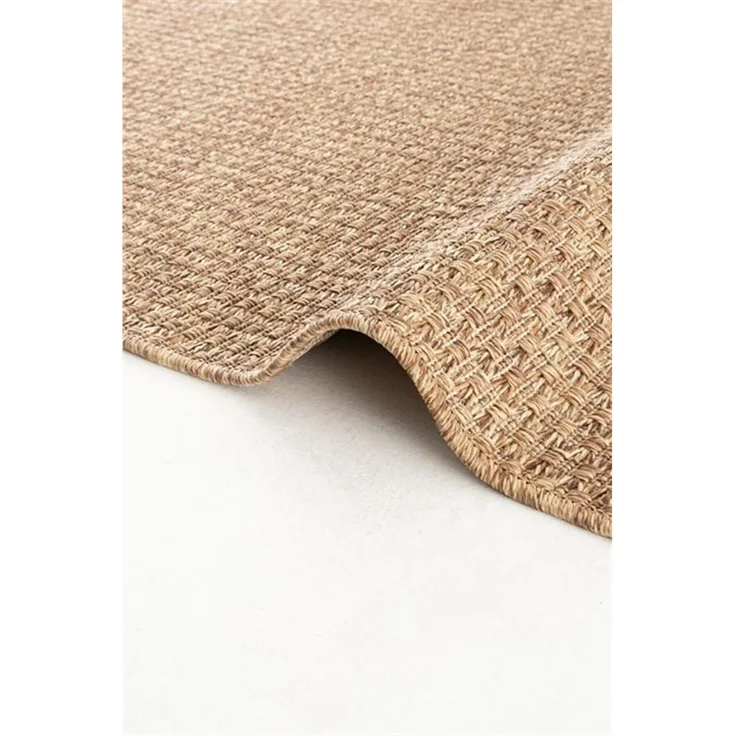 Natürlicher Jute Gewebter Teppich 200 x 290 cm Polyester Braun 88782343 [en. casa] – Bild 4