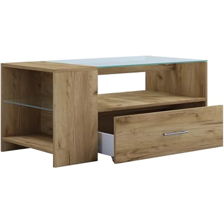 ebuy24 Couchtisch Eiche Wotan, Holzwerkstoff, 100x45x50 cm, ideal für Wohnzimmer – Bild 6