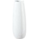 ASA Selection Ease Vase, Raumdekoration, Blumenvase, Keramik, Weiß, H 18 cm, 91030005