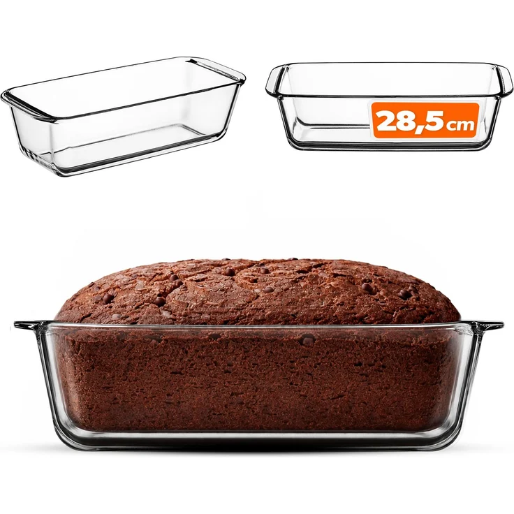 KADAX Brotbackform aus Glas, Kuchenform 28 cm, hitzebeständige Form – Bild 1