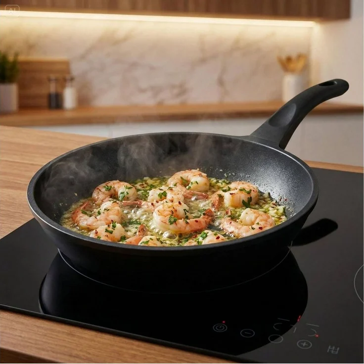 Mulex Pfannen-Set TOMALIN Premium 20 cm / 24 cm / 26 cm, Aluguß (Premium Qualität, 3-tlg, Tomalinbeschichtung), induktionsgeeignet – Bild 2
