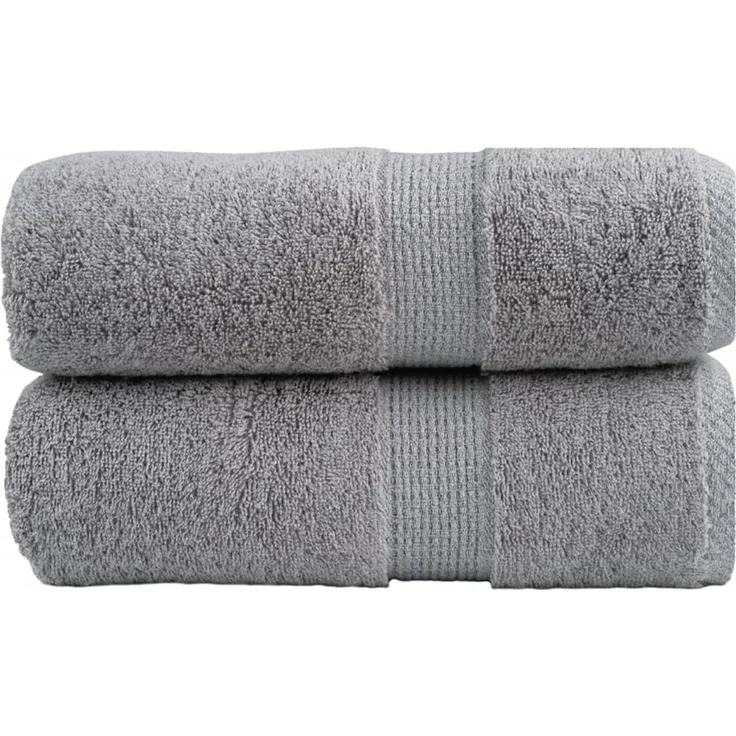 vidaXL Premium-Waschtücher SOLUND 2 Stk. Grau 30x30 cm 600 g/m² 137299 – Bild 1