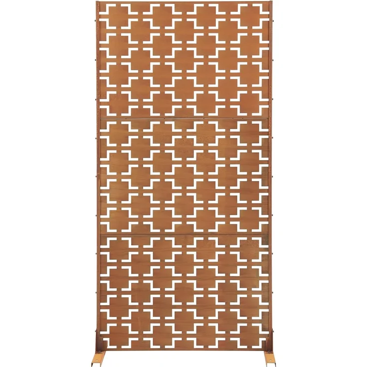 Trennwand Basciano Cortenstahl 180x90 cm Edelrost [casa. pro] – Bild 4