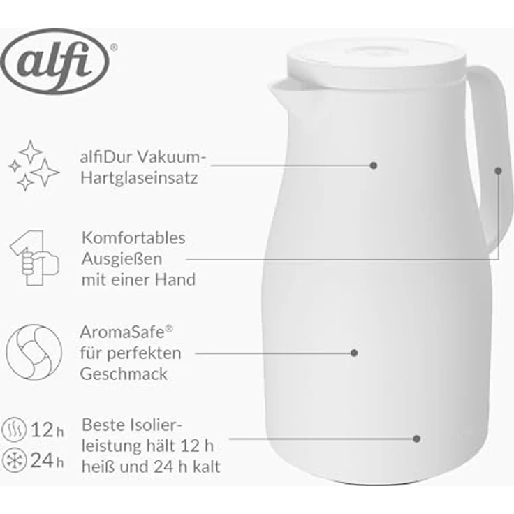 Alfi Isolierkanne Neo coconut white 1,00l – Bild 4
