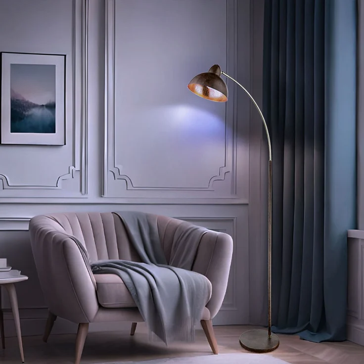 RGB LED Stehleuchte, Spot beweglich, App-/Sprachsteuerung, Höhe 155 cm – Bild 3