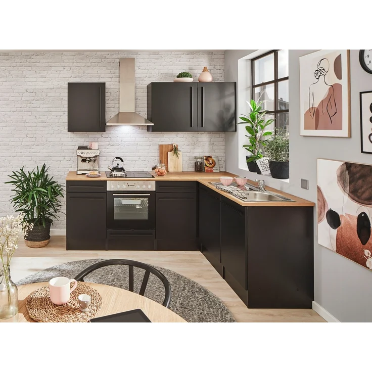 BASIC by Balculina Winkelküche Jazz, Stellbreite 220x175 cm, wahlweise mit E-Geräten – Bild 2