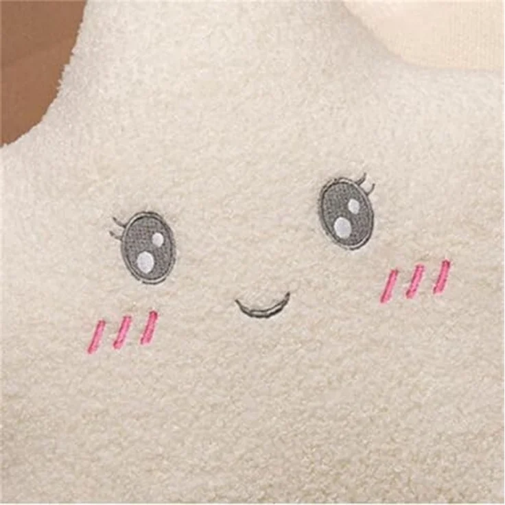 Kuschelkissen Kinder Sternkissen 40 cm Weiche Flauschige Sternform Zierkissen Sofakissen, Sternkissen Dekokissen für Kinderzimmer Mädchen Jungen (offene Augen,Weiß) – Bild 6