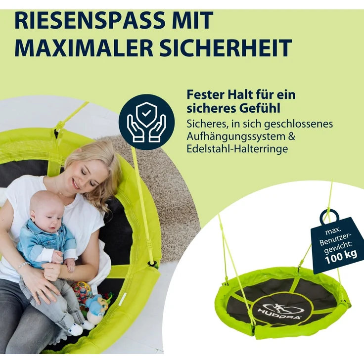 Hudora Nestschaukel 110 grün – Bild 9