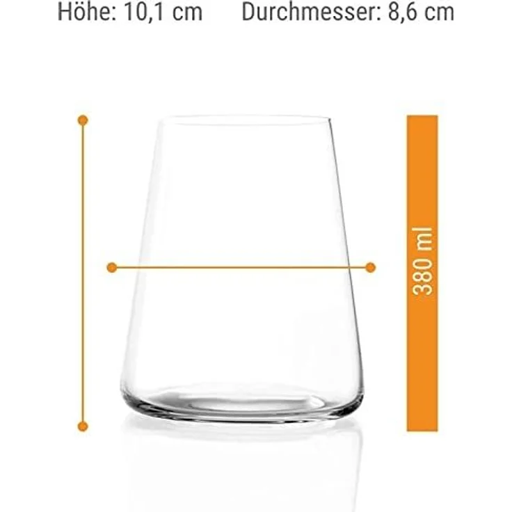 Stölzle Weinglas Stölzle Lausitz Power Becher Set 12tlg. Weiß- und Rotweinbecher, Glas – Bild 3