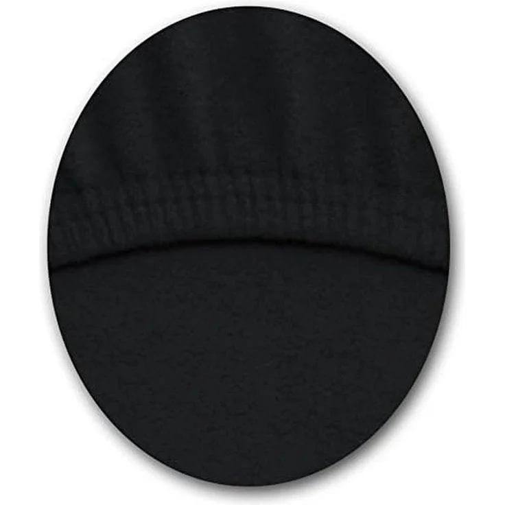 NatureMark Spannbettlaken Winter Thermo Fleece Spannbetttuch, 80% Baumwolle und 20% Polyester, Gummizug: rundum, (1 Stück), 120 x 200 cm - Schwarz – Bild 2