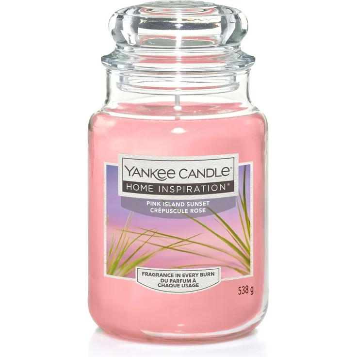 Yankee Candle Duftkerze Großes Glas Pink Island Sunset 538 g rosa Kerze Duft – Bild 3