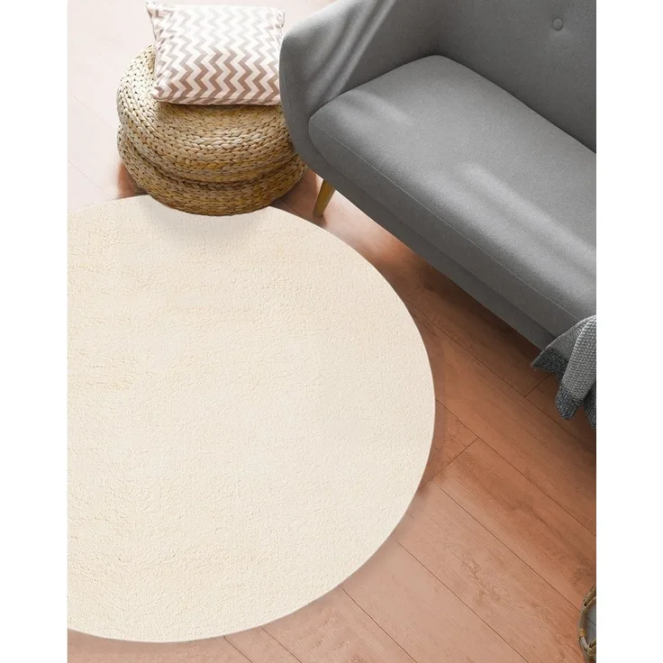 the carpet Teppich Relax round, rund, Höhe: 16 mm, waschbarer Wohnzimmer Teppich modern rutschfest