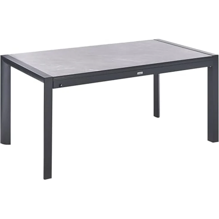 Ausziehbarer Gartentisch BINASCO 160 220 cm 90 cm Steinoptik Grau – Bild 5