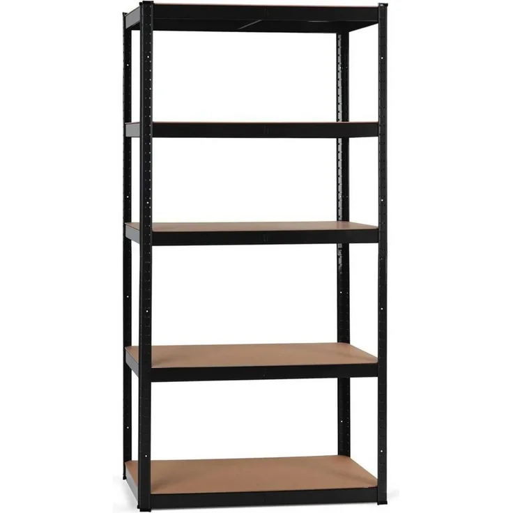 Stagecaptain Schwerlastregal Lagerregal - 5 variabel montierbare Böden - auch als Werkbank umbaubar, Tragkraft pro Boden: 175 kg, gesamt 875 kg