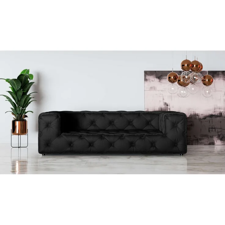 Places of Style 3-Sitzer FOLLINA, 3-Sitzer Sofa mit klassischer Chesterfield-Knopfheftung