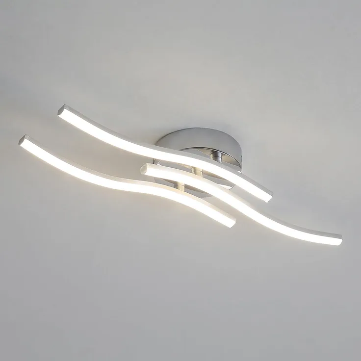 Comely ComelyModerne LED Deckenleuchte, Silbrig 18W 2000LM Deckenlampe, Creative Deckenleuchte für Esszimmer Wohnzimmer, Schlafzimmer, Küchenflur, Schlafzimmer (4000K Neutralweiß)
