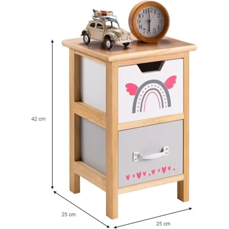 CARO-Möbel Kommode ESTA, Kommode ESTA, Kinderzimmer Möbel, Deko, Holz Natur – Bild 2