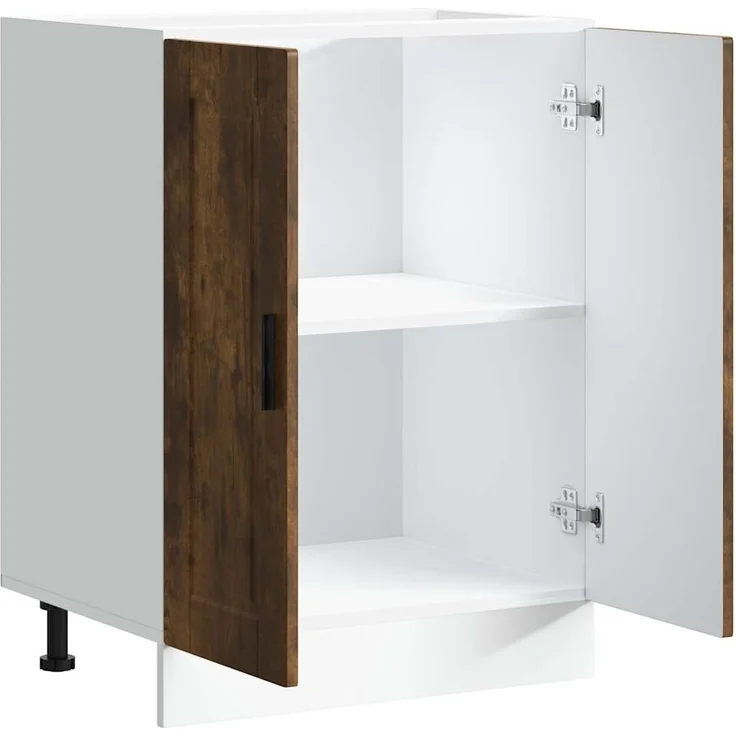 Küchenunterschrank THEO Räuchereiche 60x46x81,5 cm | Küche Unterschrank mit Türen – Bild 6
