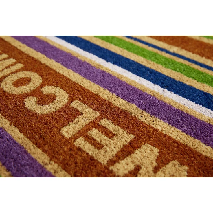 Fußmatte Kokos Welcome 40 x 60 cm Stripes – Bild 7