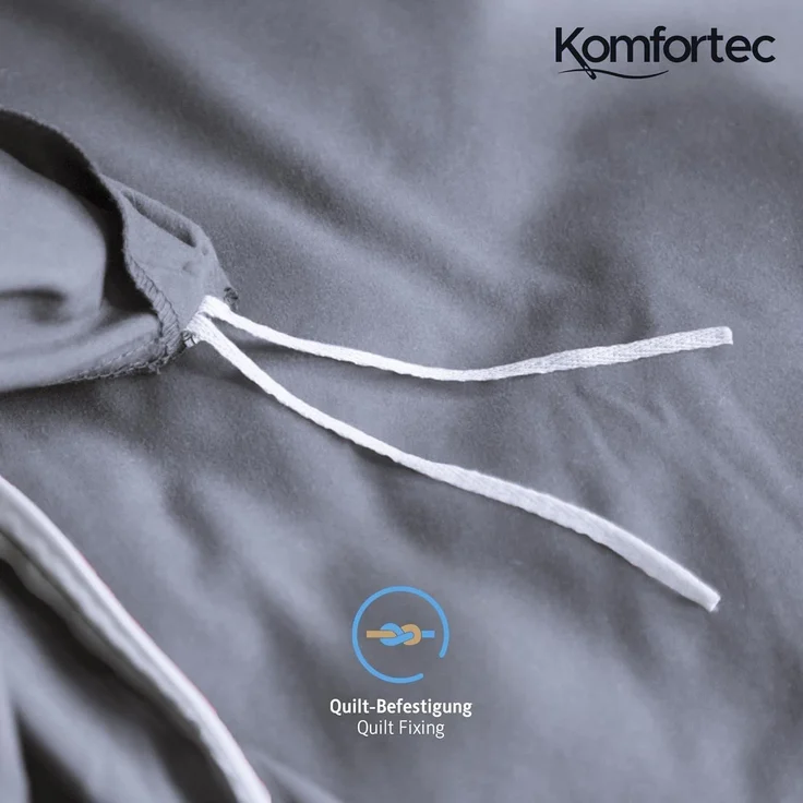 Komfortec Bettwäsche Premium, 135 x 200 bis 220 x 240 cm, 6 verschiedene Größen zur Auswahl, gebürstet 100% Mikrofaser, 3 teilig, Superweiches Bettwäsche-Set, Knitterfrei, Atmungsaktiv – Bild 5