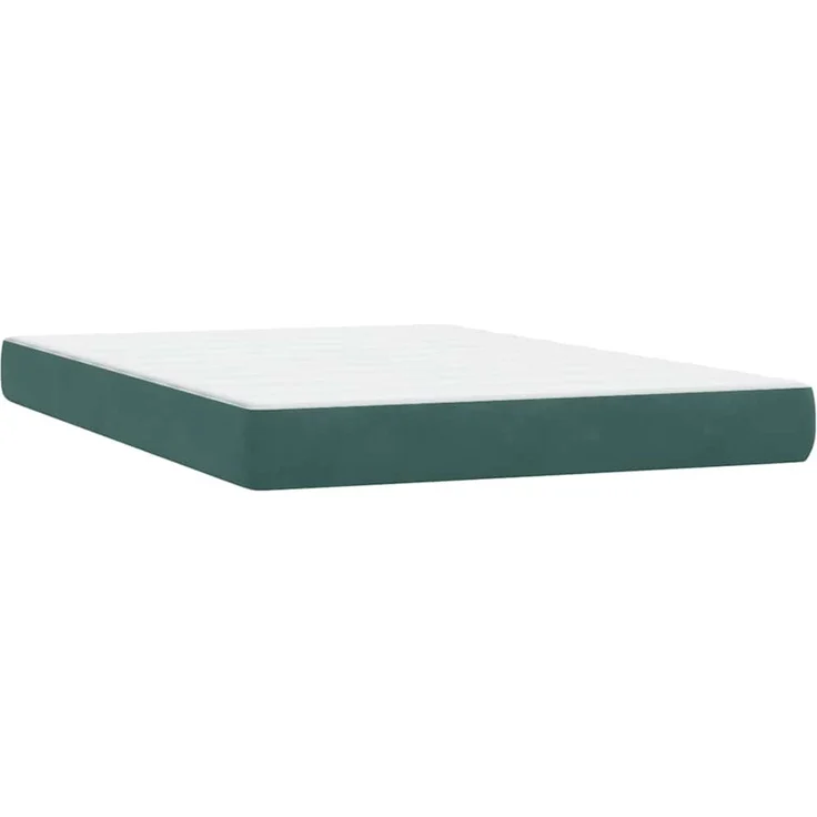 vidaXL Boxspringbett mit Matratze Dunkelgrün 160x220 cm Samt 3317742 – Bild 5