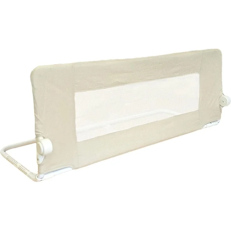 Safetots Deluxe Denim Bettgitter Natur, 100cm breit x 40cm hoch, Bettschutzgitter für Kleinkinder zur Sicherheit, sicheres Kindergitter für Betten – Bild 1
