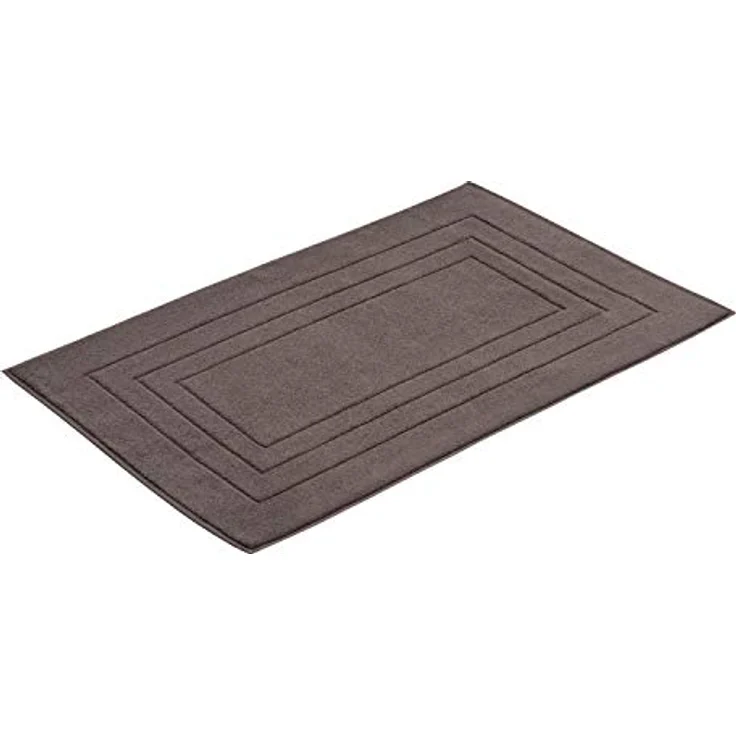Vossen Badematte Feeling, garngefärbt, strapazierfähiger Zwirn, slate grey, 100% Baumwolle – Bild 1