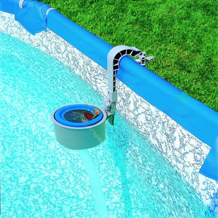 Bestway Poolpflege-Set | Einhängeskimmer für Filteranlagen ab 2.006 l/h & Dosierschwimmer Ø 16,5 cm | zur Oberflächenreinigung & Chemikaliendosierung | ideal für den Pool geeignet – Bild 4