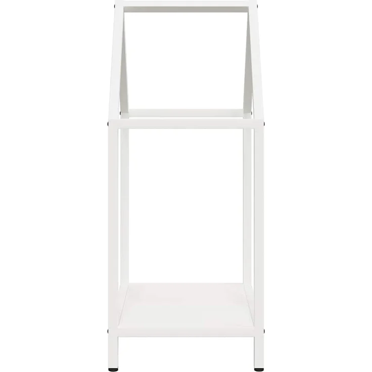 vidaXL Brennholzregal Weiß 40x25x60 cm Kaltgewalzter Stahl 864292 – Bild 5