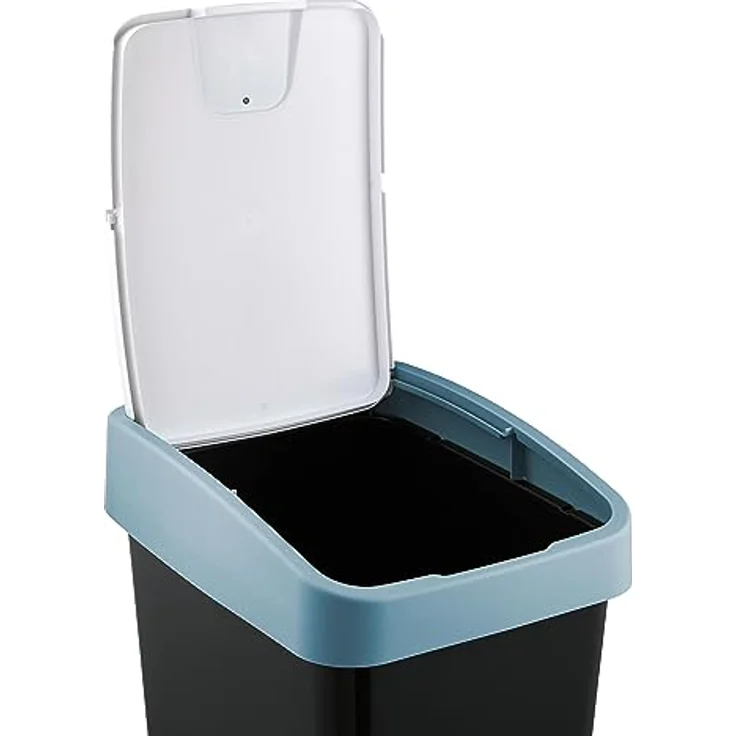 keeeper Premium Abfallbehälter mit Flip-Deckel, Soft Touch, 45 l, Magne, Nordic Blue – Bild 6