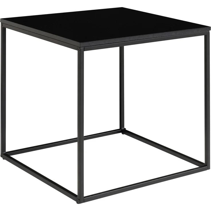 House Nordic Beistelltisch, schwarz, schwarzes Gestell, 45x45x45 cm – Bild 2