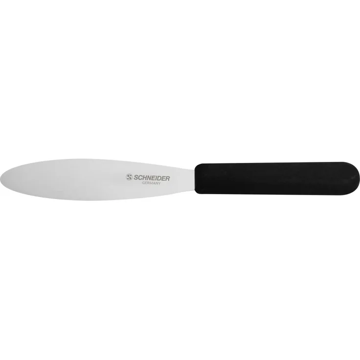 Schneider Streich- und Buttermesser Griff schwarz aus Edelstahl