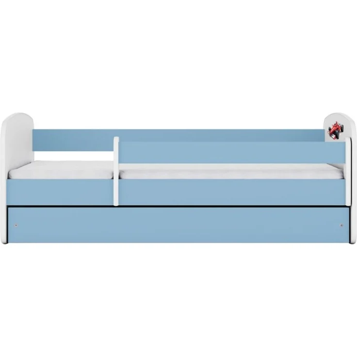 Raumhirsch Furniture Kinderbett 70x140, 80x160, 80x180 cm - Komplettset mit Matratze & Schublade (Bett für Jungs, Einzelbett für Kinder 2–12 Jahre mit Rausfallschutz), verschiedene Farben & Designs – Bild 4
