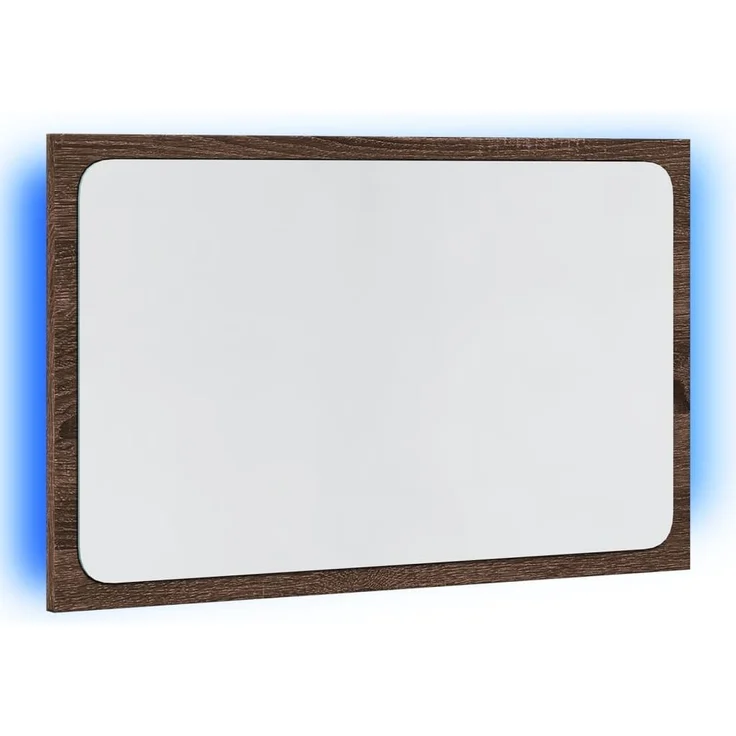 vidaXL LED-Badspiegel Braun Eichen-Optik 60x8,5x38 cm Holzwerkstoff 834929 – Bild 4