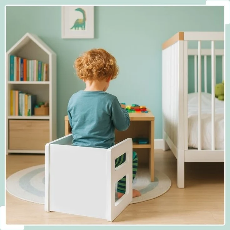 Wendbarer Sitzhocker für Kinder 2er Set 10051357 – Bild 3